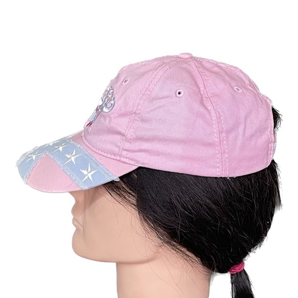 Southern Girl Rebel Pink Butterfly Velcro Back Cap - Picture 6 of 9